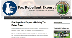 Desktop Screenshot of foxrepellentexpert.com