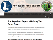Tablet Screenshot of foxrepellentexpert.com